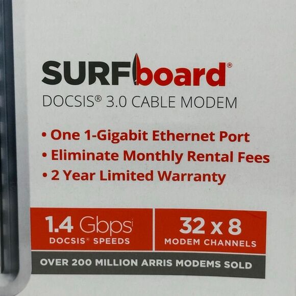 Arris SURFboard SB6190 DOCSIS 3.0 Cable Modem - Picture 8 of 12